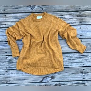 OLD NAVY Golden Mustard Yellow Pullover Crewneck Sweater S